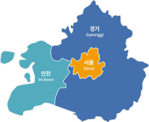방문요양서비스 권역 안내
